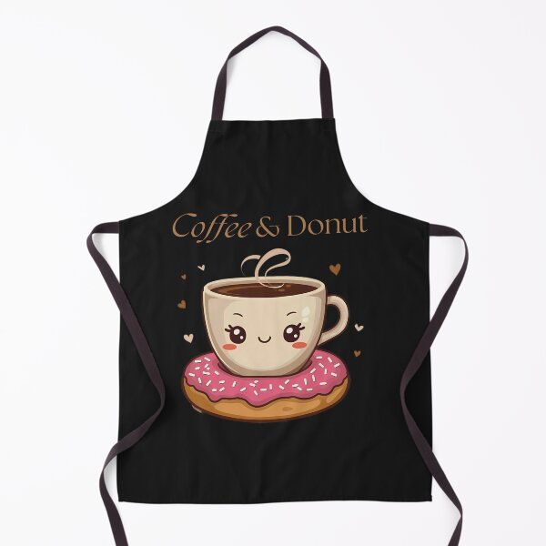 Item preview,  Coffee and Donut Love | Cute Food-Themed Valentine’s Art designed and sold by VibeTCreations.