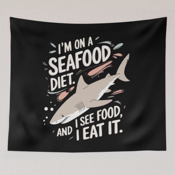 Item preview, Humorous 'Seafood Diet' designed and sold by goshoppa.