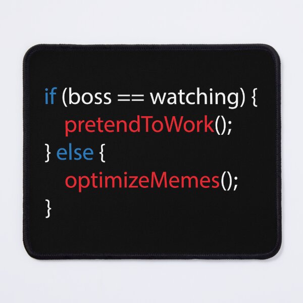 Item preview, Boss Watching or Memes? | Funny Programmer Design designed and sold by Geeky Giggles.