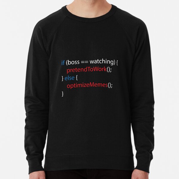 Item preview, Boss Watching or Memes? | Funny Programmer Design designed and sold by Geeky Giggles.
