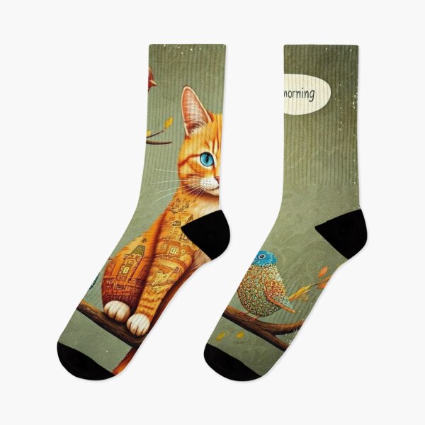 Item preview, Good Morning Kitty designed and sold by Junipurr’s Corner .