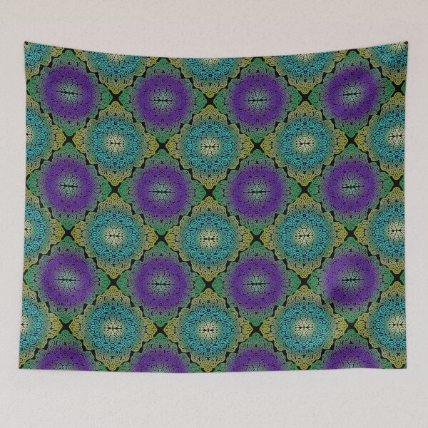 Item preview, multicolored abstract filigree pattern designed and sold by chambergambit.