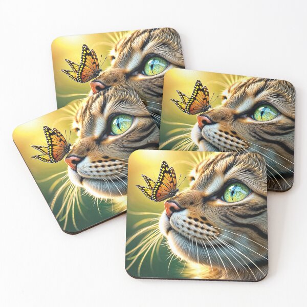 Item preview, butterfly and cat designed and sold by redmoon64.