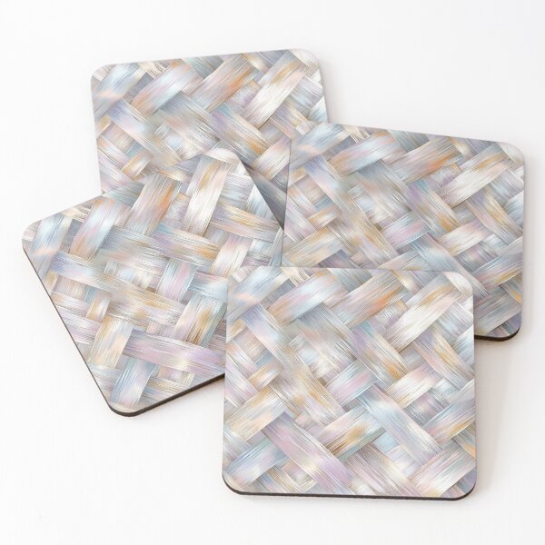 Item preview, Soft Pastel Woven Texture Pattern Art designed and sold by AstroWolf Studio.
