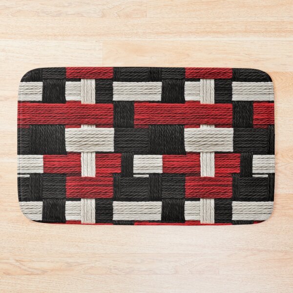 Item preview, Bold Red, Black, and White Woven Pattern designed and sold by AstroWolf Studio.