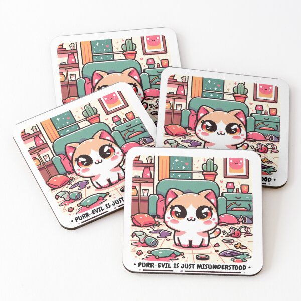 Item preview, Misunderstood Purr-evil: Cute Chaos Cat Design designed and sold by MIDesign.