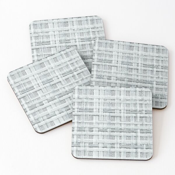 Item preview, Minimalist Monochrome Woven Grid Design designed and sold by AstroWolf Studio.