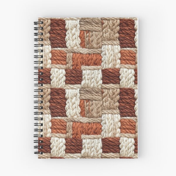 Item preview, Warm Earth-Tone Woven Yarn Pattern designed and sold by AstroWolf Studio.