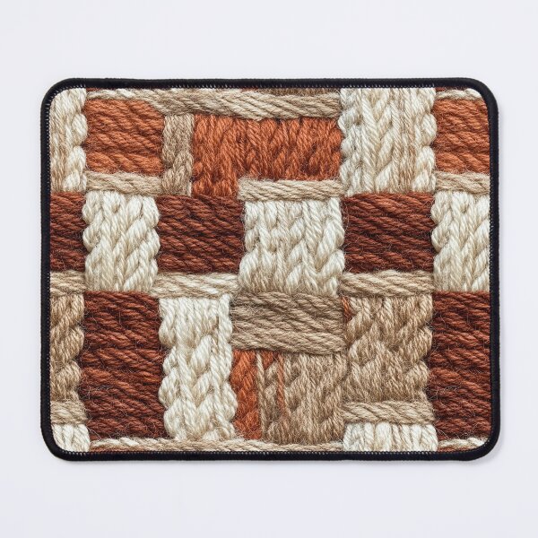 Item preview, Warm Earth-Tone Woven Yarn Pattern designed and sold by AstroWolf Studio.