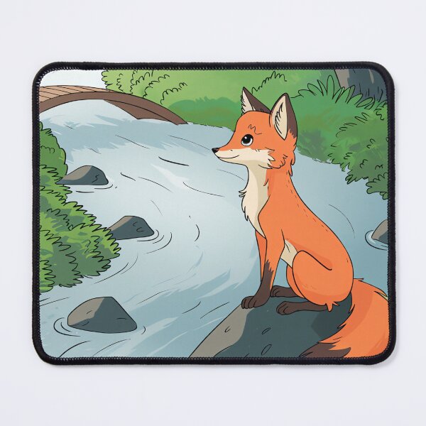 Item preview, Curiou Fox, Steping Across the River designed and sold by madtoyman.