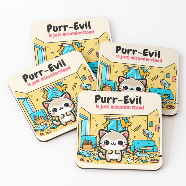 Item preview, Misunderstood Purr-evil: Cute Chaos Cat Design designed and sold by MIDesign.