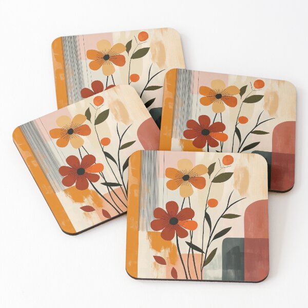 Item preview, FLOWERS in Boho Style - contemporary art (no. 7) designed and sold by Animals, Nature & Landscapes.