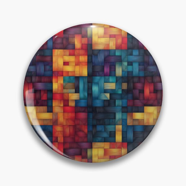 Item preview, Vibrant Abstract Block Woven Pattern designed and sold by AstroWolf Studio.