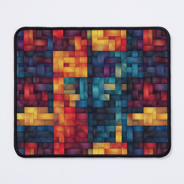 Item preview, Vibrant Abstract Block Woven Pattern designed and sold by AstroWolf Studio.