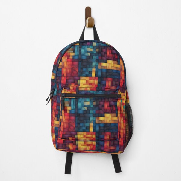 Item preview, Vibrant Abstract Block Woven Pattern designed and sold by AstroWolf Studio.