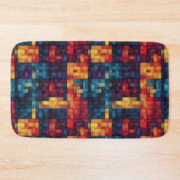 Item preview, Vibrant Abstract Block Woven Pattern designed and sold by AstroWolf Studio.