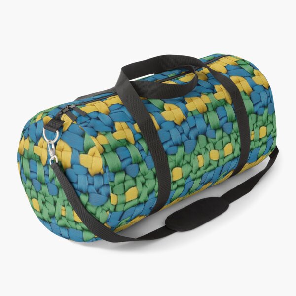 Item preview, Bright Braided Blue Green Yellow Woven Pattern designed and sold by AstroWolf Studio.