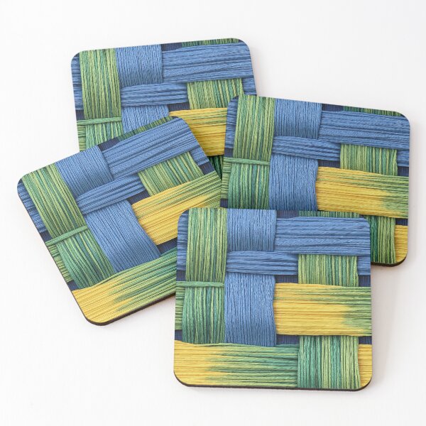 Item preview, Modern Striped Fiber Weave Pattern designed and sold by AstroWolf Studio.