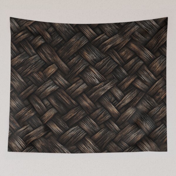 Item preview, Dark Rustic Braided Wood Texture designed and sold by AstroWolf Studio.