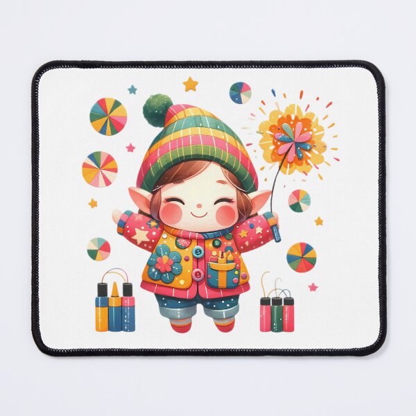 Item preview, Colorful Elf Watercolor Clipart – Fantasy-Themed, Hand-Painted Art for Crafts & Designs – Perfect for DIY Projects designed and sold by angieart68.