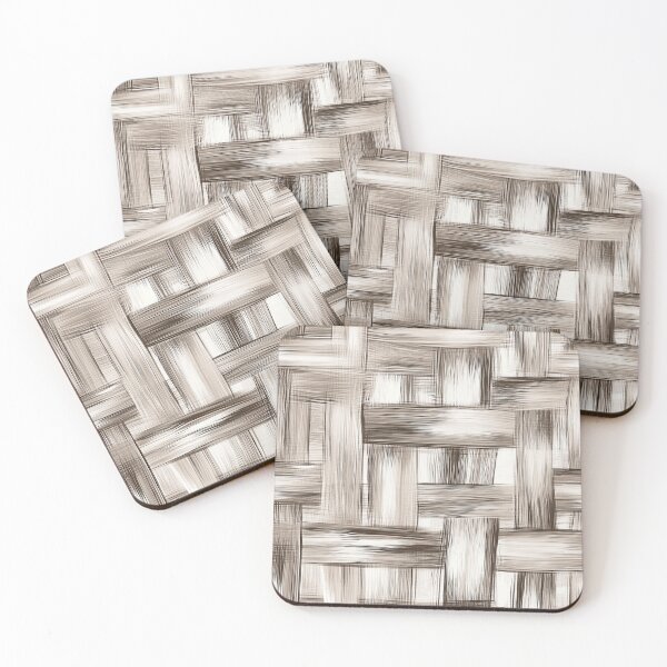 Item preview, Neutral Brushstroke Woven Pattern Texture Art designed and sold by AstroWolf Studio.