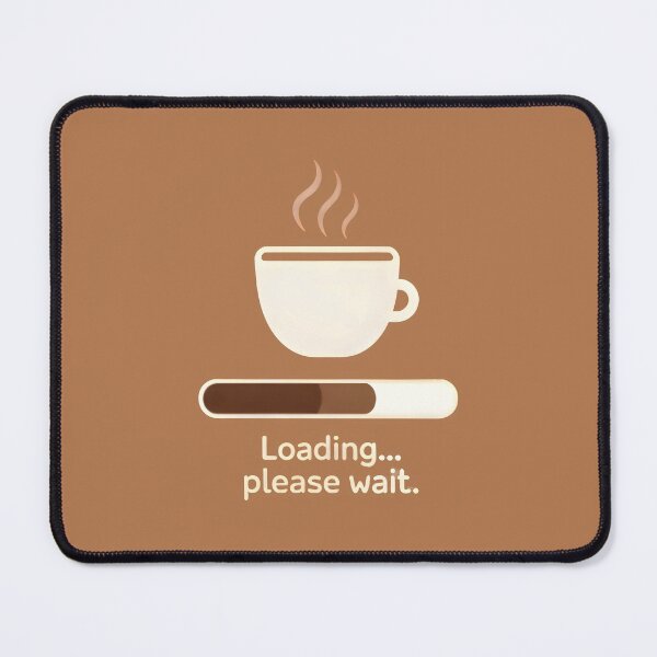 Item preview, Loading Coffee Progress Bar - Minimalist Humor for Coffee Lovers designed and sold by Hooodify.