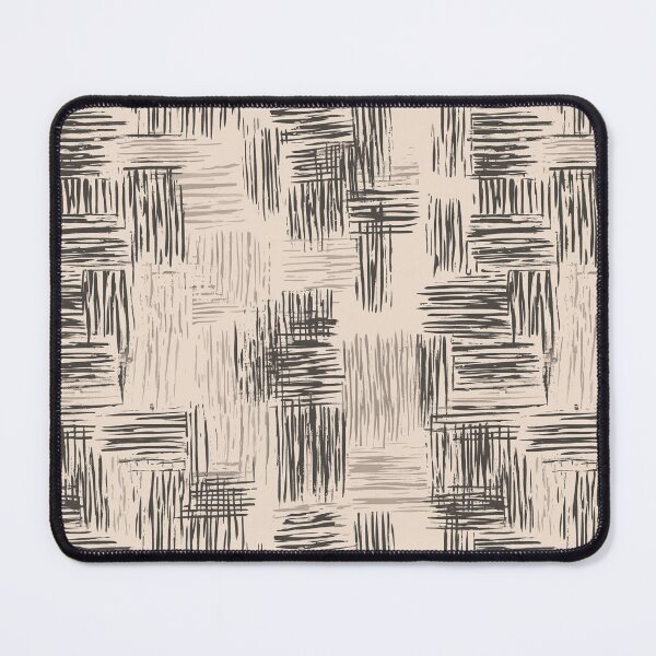 Item preview, Rustic Scribbled Hand-Drawn Woven Grid Pattern designed and sold by AstroWolf Studio.