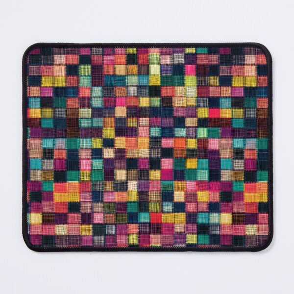 Item preview, Vibrant Checkered Woven Squares Design designed and sold by AstroWolf Studio.