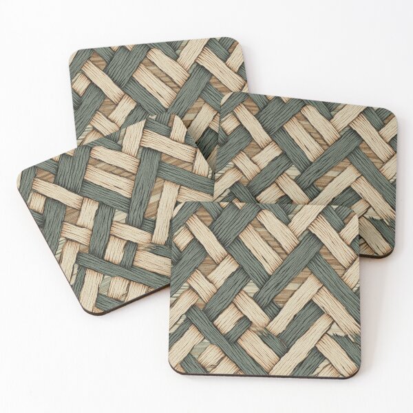 Item preview, Rustic Green and Beige Braided Texture designed and sold by AstroWolf Studio.