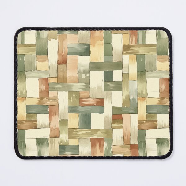 Item preview, Warm Earthy Watercolor Basket Weave Pattern designed and sold by AstroWolf Studio.
