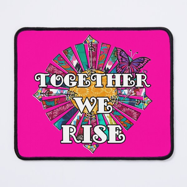 Item preview, Together we rise retro fabric collage designed and sold by artbyomega.
