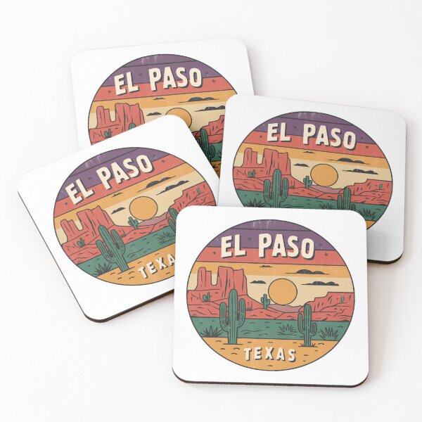 Item preview, El Paso, Texas | Desert Adventure Retro Design designed and sold by CircinusStore.
