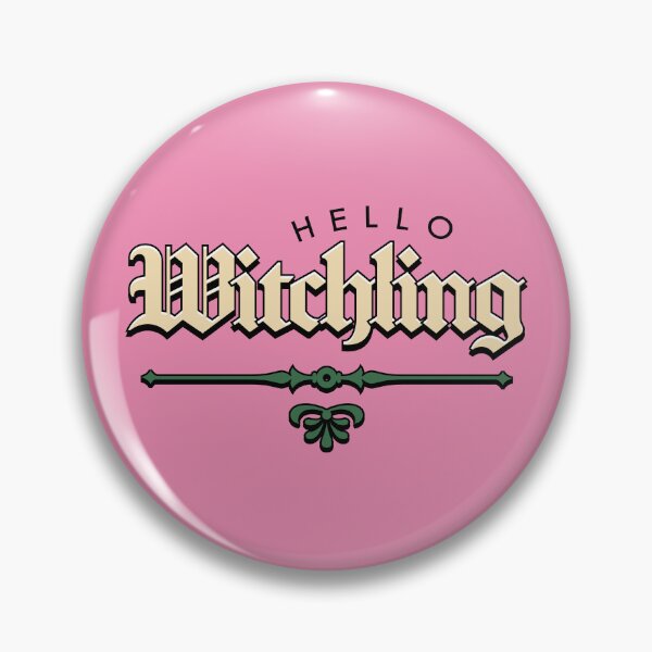 Item preview, Hello Witchling Illustrated Bookish Type  designed and sold by Magyarmelcsi Illustration.