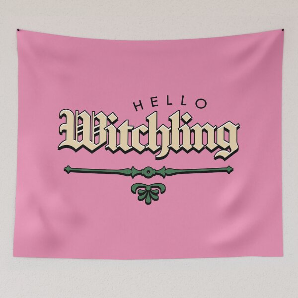 Item preview, Hello Witchling Illustrated Bookish Type  designed and sold by Magyarmelcsi Illustration.