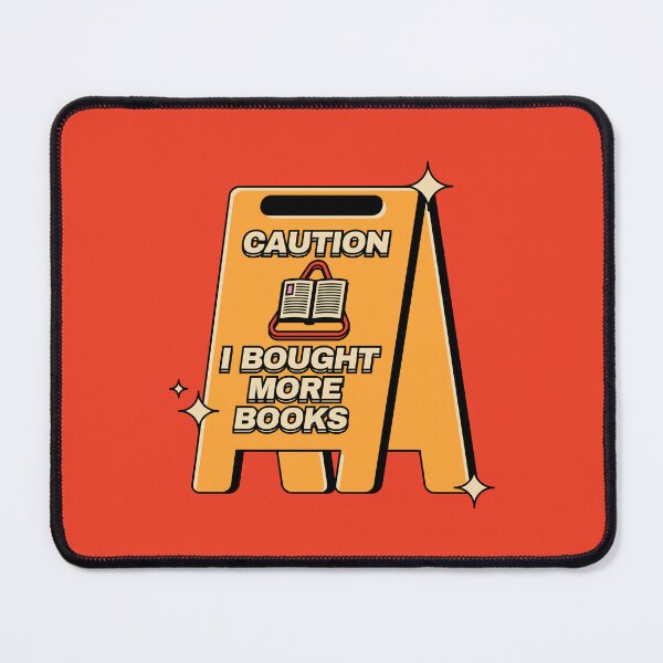 Item preview, Caution I Bought More Books Illustrated Bookish Type designed and sold by Magyarmelcsi Illustration.