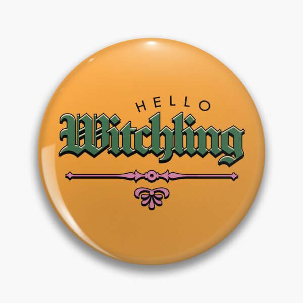 Item preview, Hello Witchling Illustrated Bookish Type  designed and sold by Magyarmelcsi Illustration.