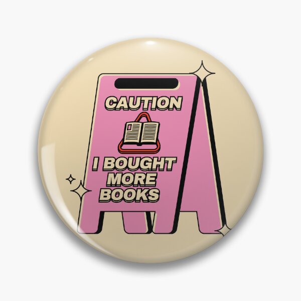 Item preview, Caution I Bought More Books Illustrated Bookish Type  designed and sold by Magyarmelcsi Illustration.