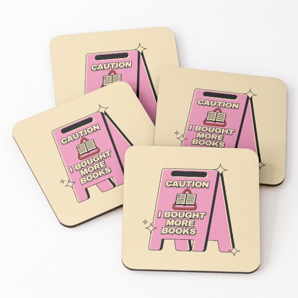 Item preview, Caution I Bought More Books Illustrated Bookish Type  designed and sold by Magyarmelcsi Illustration.