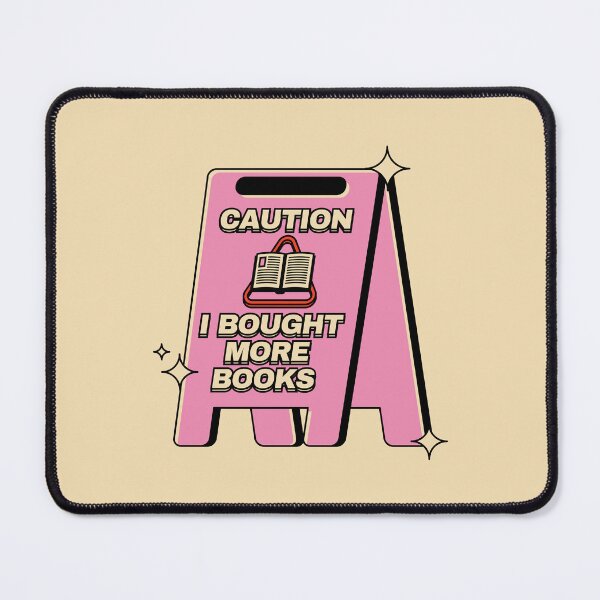 Item preview, Caution I Bought More Books Illustrated Bookish Type  designed and sold by Magyarmelcsi Illustration.