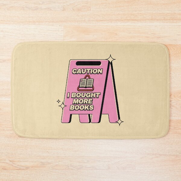 Item preview, Caution I Bought More Books Illustrated Bookish Type  designed and sold by Magyarmelcsi Illustration.