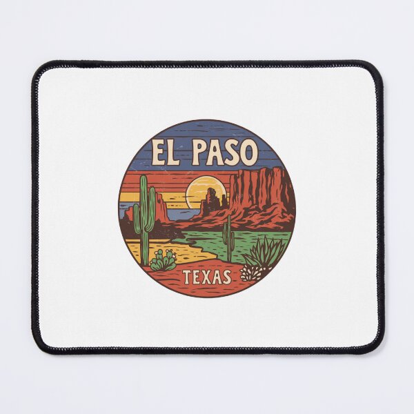 Item preview, El Paso, Texas | Desert Sunset: Cacti and Scenic Mountains designed and sold by CircinusStore.