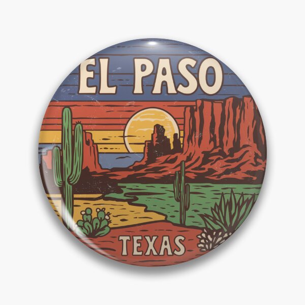 Item preview, El Paso, Texas | Desert Sunset: Cacti and Scenic Mountains designed and sold by CircinusStore.