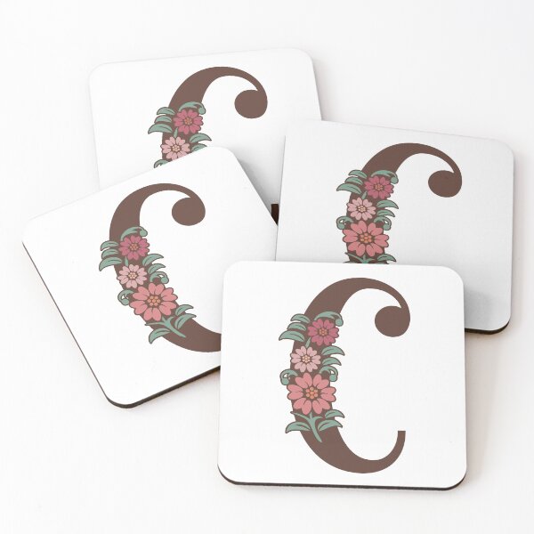 Item preview, Floral C Monogram designed and sold by DonnaRaquel.