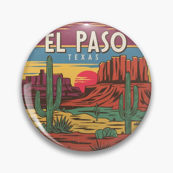 Item preview, El Paso, Texas | Desert Splendor: Cacti and Sunset Landscape designed and sold by CircinusStore.