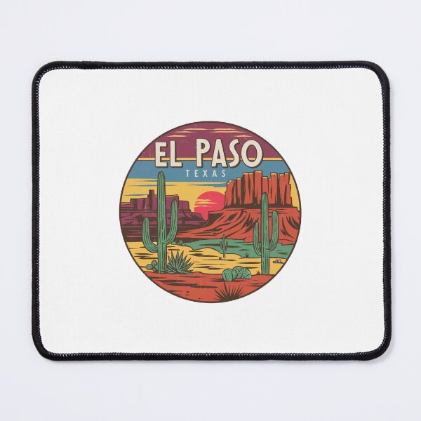 Item preview, El Paso, Texas | Desert Splendor: Cacti and Sunset Landscape designed and sold by CircinusStore.