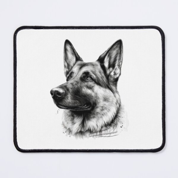 Item preview, Serious German Shepherd Head Portrait designed and sold by Barnissim.