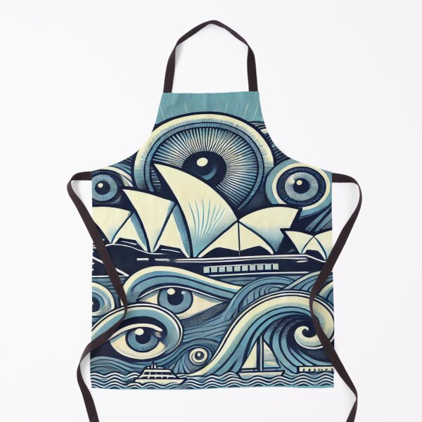 Item preview, Sydney Opera House in Wave Patterns Reloaded Premium Trendy Best Gift designed and sold by Imaginarium of Chaos falcon88 .