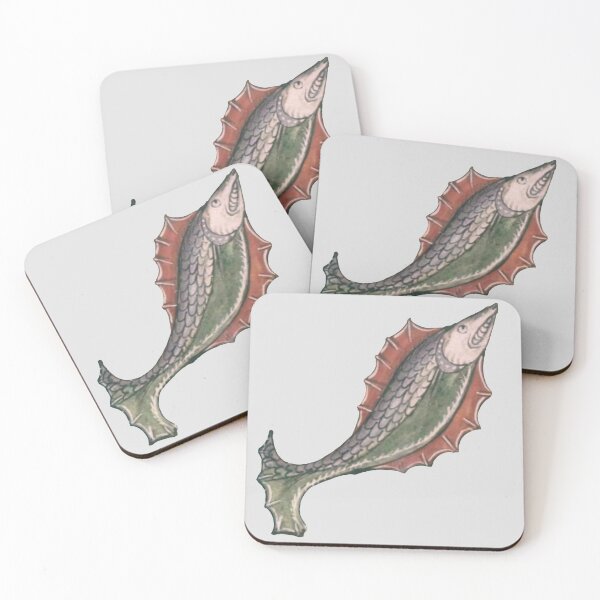 Item preview, Medieval Red-Finned Fish Artwork designed and sold by AndenSol.