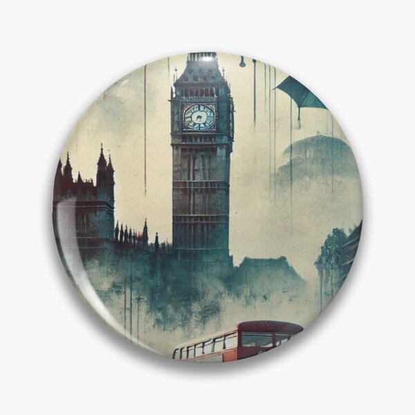 Item preview, London's Foggy Streets in Black and White Reloaded Premium Trendy Best Gift designed and sold by Imaginarium of Chaos falcon88 .