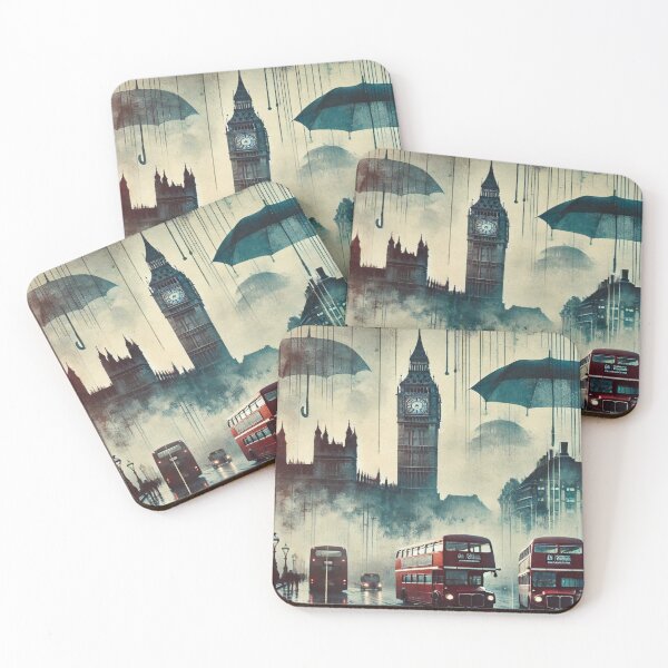 Item preview, London's Foggy Streets in Black and White Reloaded Premium Trendy Best Gift designed and sold by Imaginarium of Chaos falcon88 .
